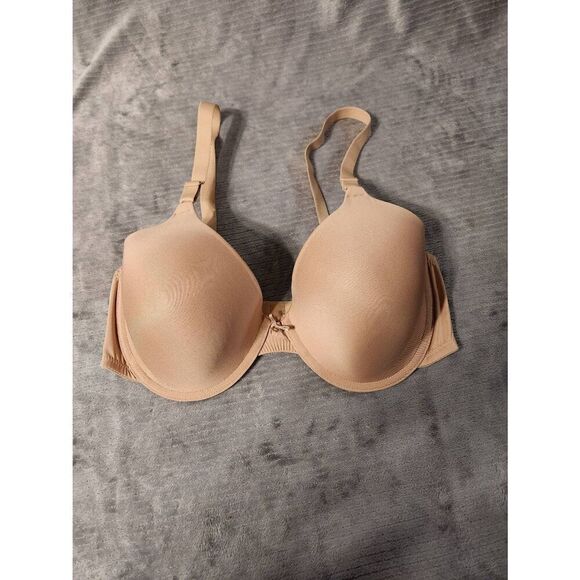 Maidenform One Fab Fit Everyday Demi T-Shirt Underwire Bra 07959 size 38DD Beige - Picture 1 of 3